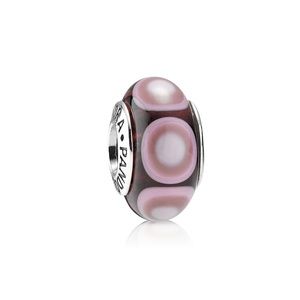 Pandora Purple Glass Ripple Charm - DISCONTINUED